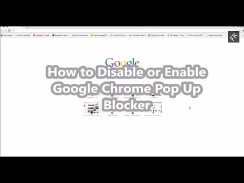how to disable pop up blocker on google chrome for mac